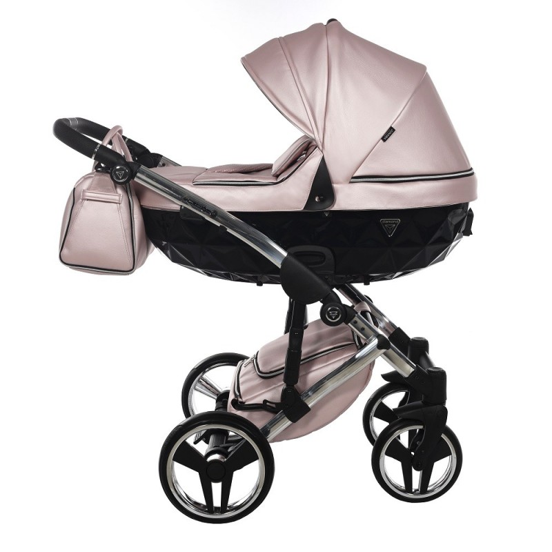Carro de bebé 3 piezas Tiaro rosa chasis dorado